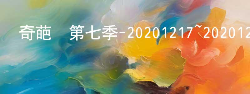 陳延飛的動漫綜藝大全,奇葩說第七季-20201217~20201231迅雷下載_深夜電影